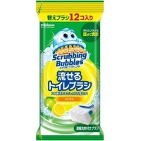 Johnson Scrubbing Bubble Flushable Toilet Brush Replacement Pack (Citrus Aroma) 12pcs